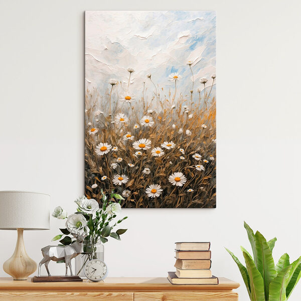 Gemälde eines Blumenfeldes Wandbilder Gemälde eines Blumenfeldes