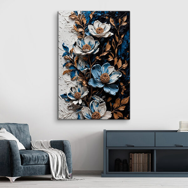 Malerei von Blumen und Blättern Wandbilder Malerei von Blumen und Blättern
