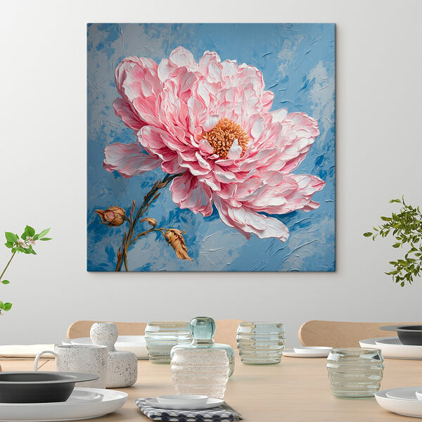 Gemälde einer rosa Blume Wandbilder Gemälde einer rosa Blume