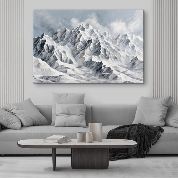 Bergkette mit Schnee Wandbilder Bergkette mit Schnee