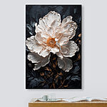 Wandbilder Weiße Blüte mit gelber Mitte