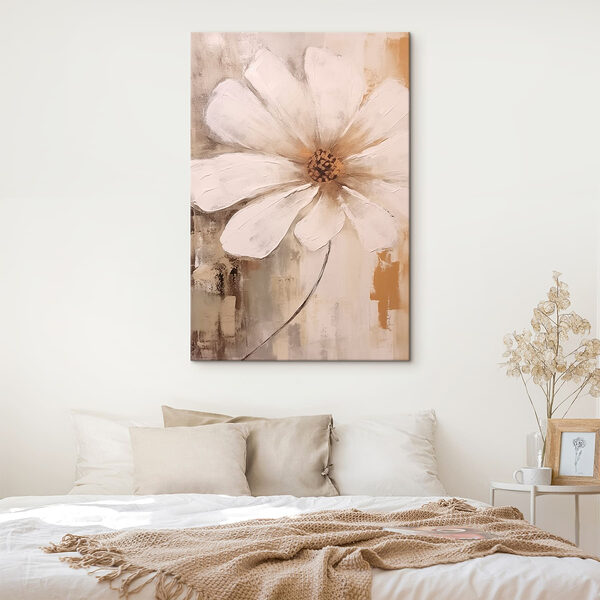 Gemälde einer weißen Blume Wandbilder Gemälde einer weißen Blume