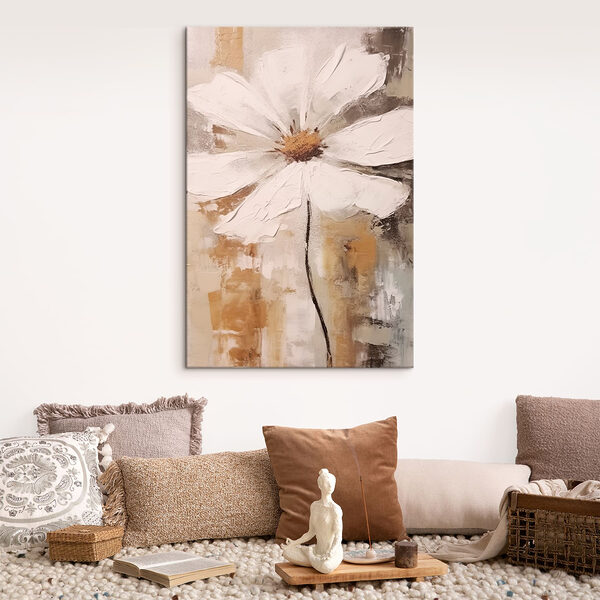 Gemälde einer weißen Blume Wandbilder Gemälde einer weißen Blume
