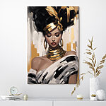 Wandbilder Elegante Schönheit mit auffälligen Accessoires