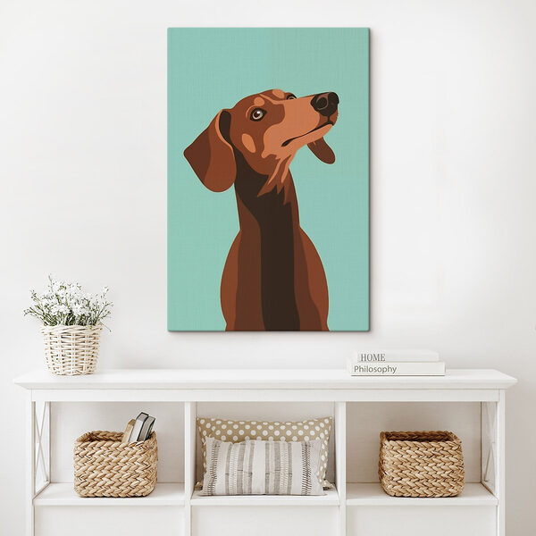 Hund mit erhobenem Kopf Wandbilder Hund mit erhobenem Kopf