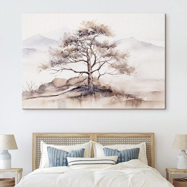 Wandbilder Aquarell eines Baumes