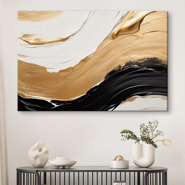 Wandbilder Abstrakte Wellen in auffälligen Farben