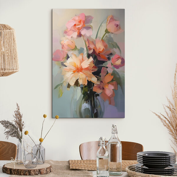 Gemälde von Blumen in einer Vase Wandbilder Gemälde von Blumen in einer Vase