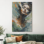 Wandbilder Gemälde eines Frauengesichts