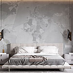 Fototapeten Karte der Welt