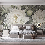 Fototapeten Zarte Blüten in sanften Farbtönen