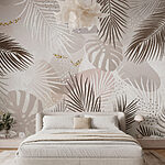 Fototapeten Von der Natur inspiriertes, schickes Laubdesign