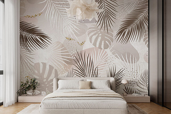 Von der Natur inspiriertes, schickes Laubdesign Fototapeten Von der Natur inspiriertes, schickes Laubdesign