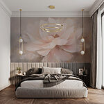 Fototapeten Gemälde einer Blume