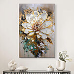 Wandbilder Canvas prints Painting of a white flower