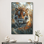 Wandbilder Tiger mit Krone