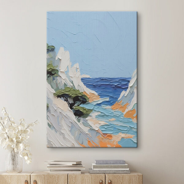Gemälde von einem Strand und Bäumen Wandbilder Gemälde von einem Strand und Bäumen