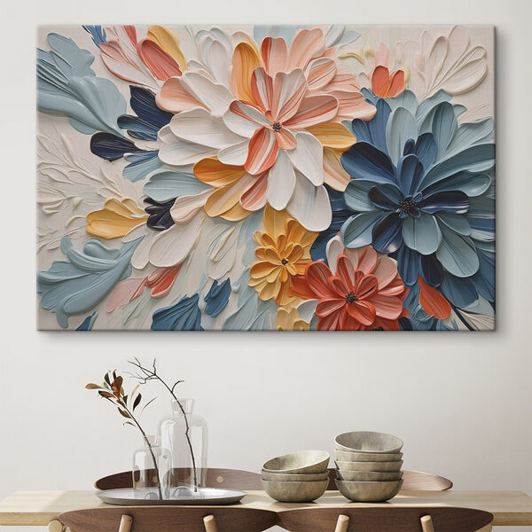 Lebendige Blumenkunst in sanften Farbtönen Wandbilder Lebendige Blumenkunst in sanften Farbtönen