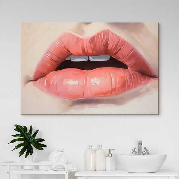 Üppige Lippen, die das Rampenlicht einladen Wandbilder Üppige Lippen, die das Rampenlicht einladen