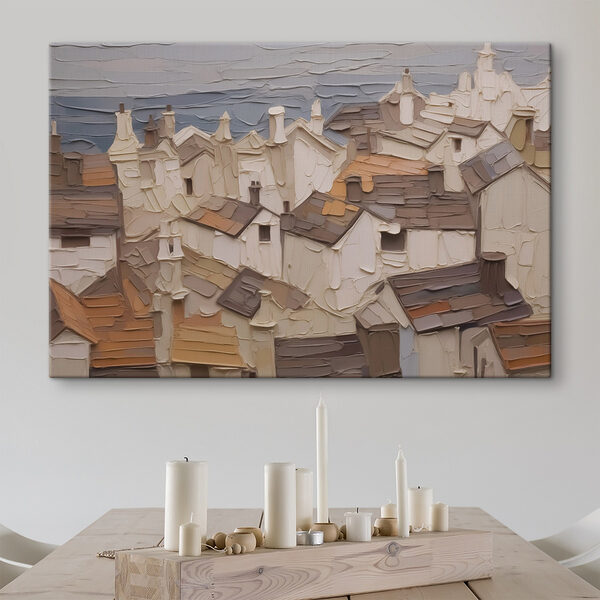 Gemälde einer Stadt Wandbilder Gemälde einer Stadt