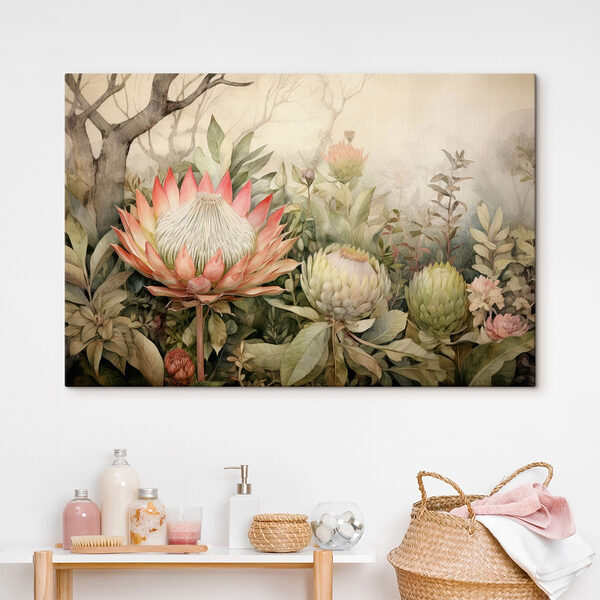 Malerei von Blumen und Blättern Wandbilder Malerei von Blumen und Blättern