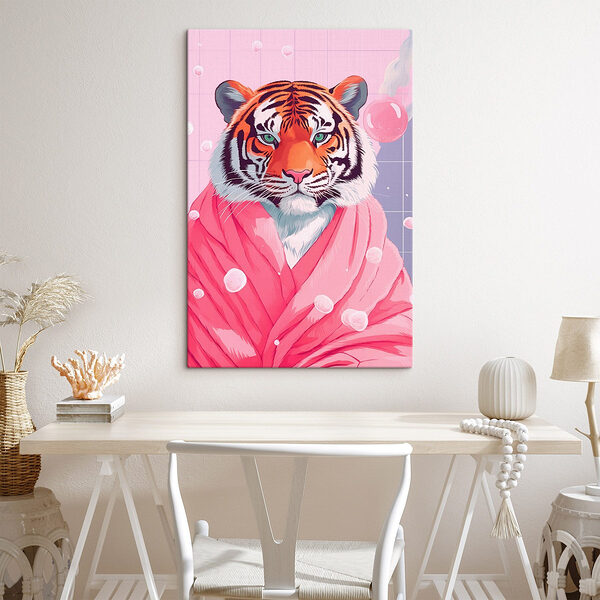 Tiger im rosa Gewand Wandbilder Tiger im rosa Gewand
