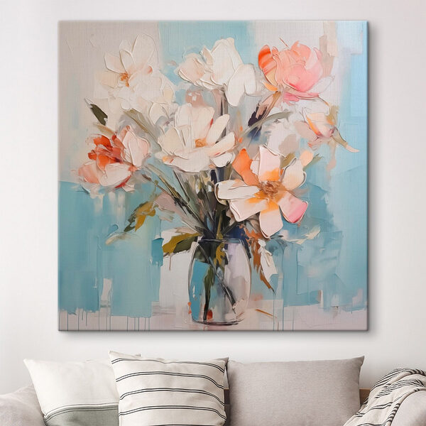 Gemälde von Blumen in einer Vase Wandbilder Gemälde von Blumen in einer Vase
