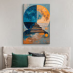 Wandbilder Gemälde einer Treppe zum Mond