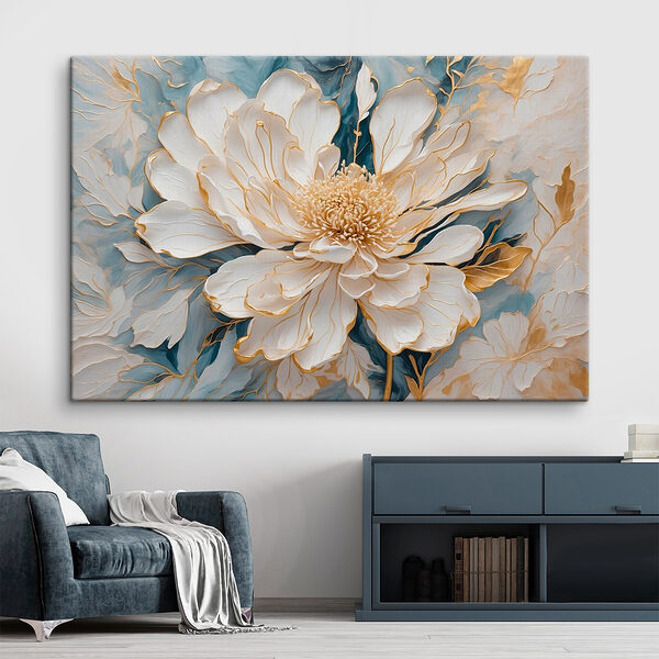 Elegante Blume mit zarten Details Wandbilder Elegante Blume mit zarten Details
