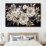 Wandbilder Elegantes Blumenarrangement auf dunklem Hintergrund