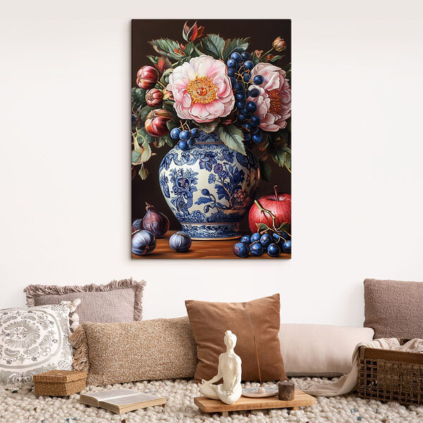 Gemälde von Blumen in einer Vase Wandbilder Gemälde von Blumen in einer Vase