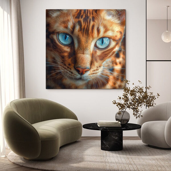 Fesselnder Katzenblick im Fokus Wandbilder Fesselnder Katzenblick im Fokus