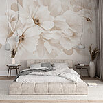Fototapeten Zarte Blüten in sanften Tönen