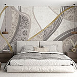 Fototapeten Elegante Muster in sanften Farbtönen