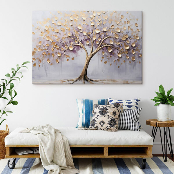 Eleganter Baum mit schön strukturierten Blättern Wandbilder Eleganter Baum mit schön strukturierten Blättern