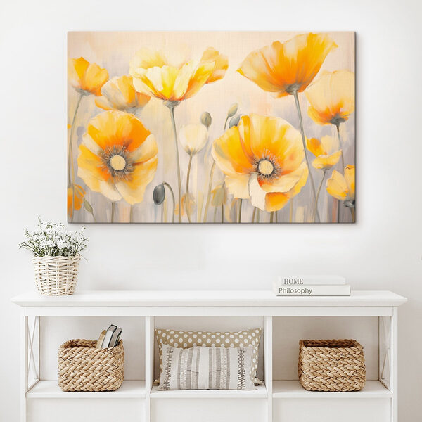 Gemälde mit gelben Blumen Wandbilder Gemälde mit gelben Blumen