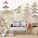 Fototapeten Hirsche im Wald