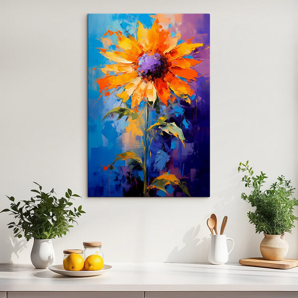 Gemälde einer Sonnenblume Wandbilder Gemälde einer Sonnenblume