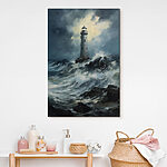 Wandbilder Leuchtturm im Meer