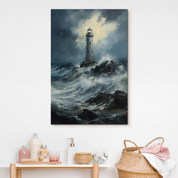 Leuchtturm im Meer Wandbilder Leuchtturm im Meer