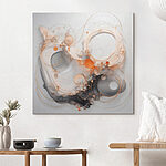 Wandbilder Fließende Formen in sanften Farbtönen