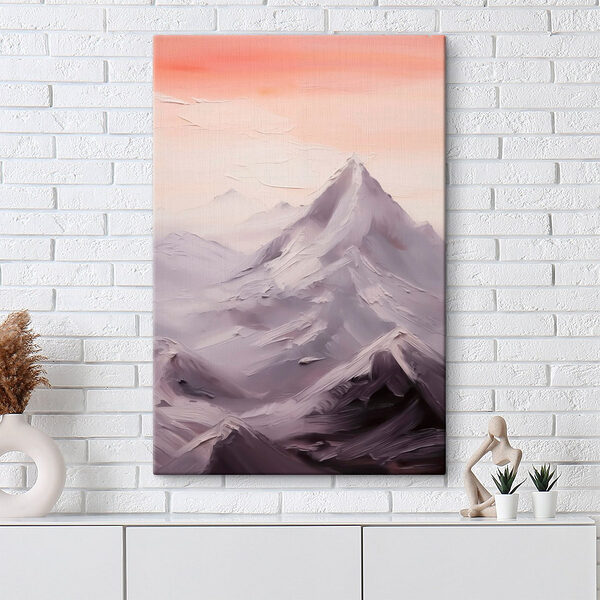 Bergkette mit Schnee Wandbilder Bergkette mit Schnee