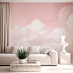 Fototapeten Rosa Himmel mit Wolken