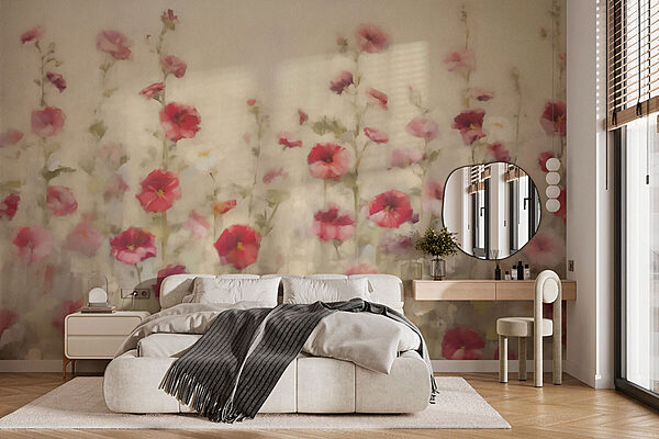 Malerei von Blumen Fototapeten Malerei von Blumen