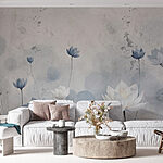 Fototapeten Tapete mit Blumen