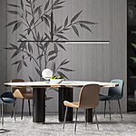 Fototapeten Pflanze mit Blättern darauf