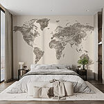 Fototapeten Karte der Welt