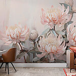 Fototapeten Blühende Blütenblätter in zarten Farbtönen