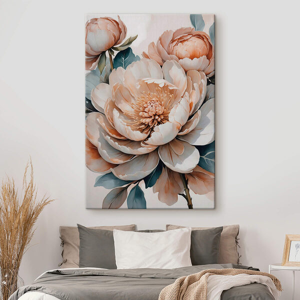 Wandbilder Zarte Blütenblätter in sanften Farbtönen