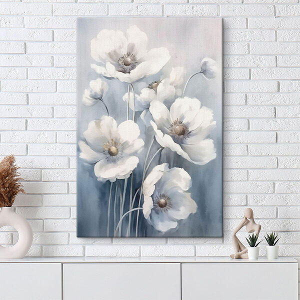 Malerei von weißen Blumen Wandbilder Malerei von weißen Blumen